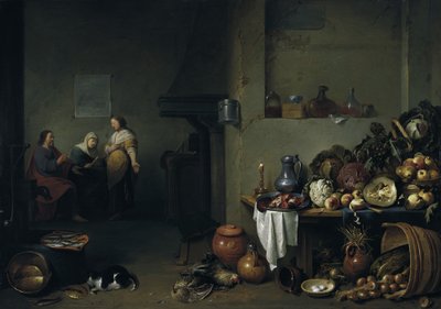 Christ at the Home of Martha and Mary by Pieter de Bloot